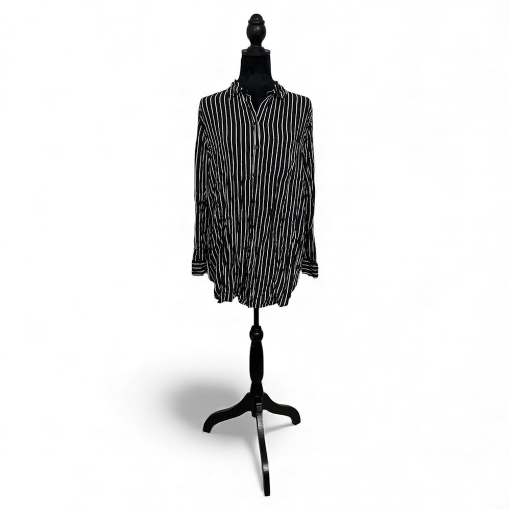 Grand & Greene Monochrome Striped Top